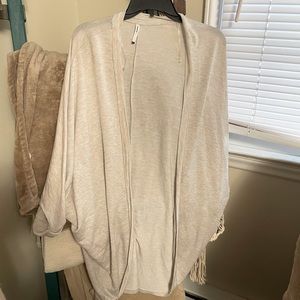 Cream long cardigan